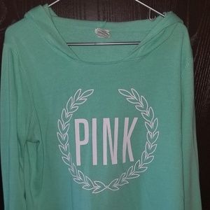 PINK VS Aqua Blue Hoodie